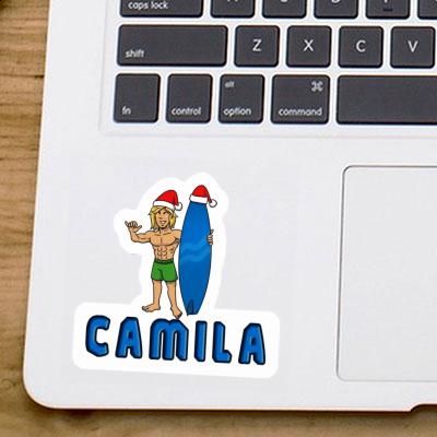 Camila Sticker Weihnachtssurfer Gift package Image