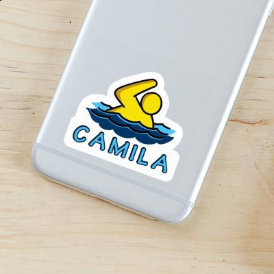 Camila Sticker Swimmer Notebook Image