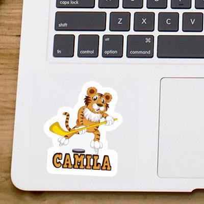 Sticker Ice-Hockey Player Camila Notebook Image