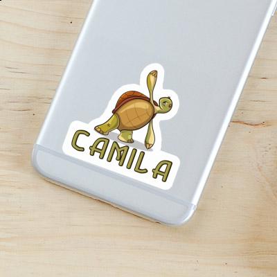 Sticker Camila Yoga Turtle Image