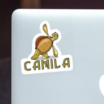 Sticker Yoga Turtle Camila Laptop Image