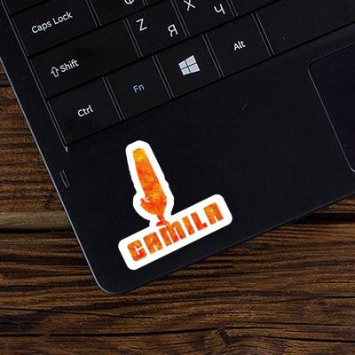 Camila Sticker Windsurfer Laptop Image