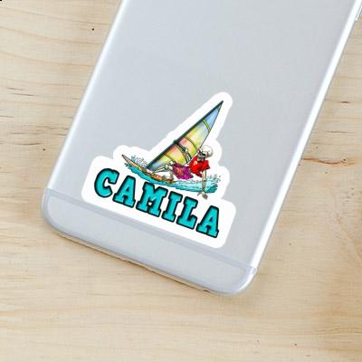 Camila Sticker Surfer Laptop Image