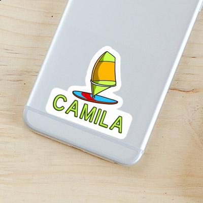 Camila Sticker Windsurf Board Laptop Image