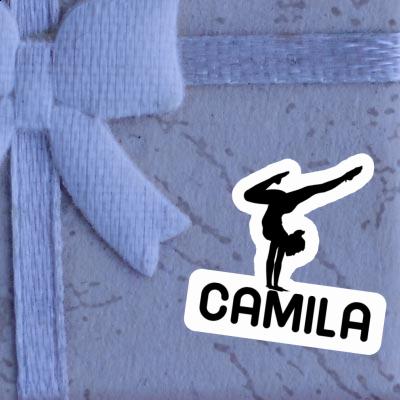 Sticker Yoga Woman Camila Notebook Image