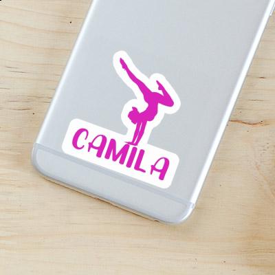 Sticker Camila Yoga Woman Notebook Image