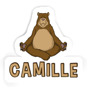 Sticker Yoga Bear Camille Image