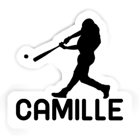 Camille Sticker Baseball Player Image