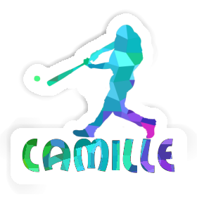 Camille Sticker Baseball Player Image