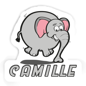 Sticker Camille Jumping Elephant Image