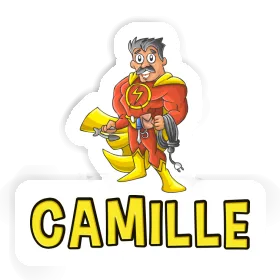 Sticker Electrician Camille Image