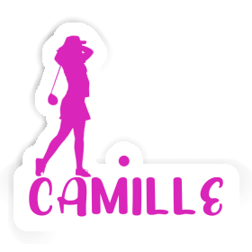 Sticker Camille Golfer Image