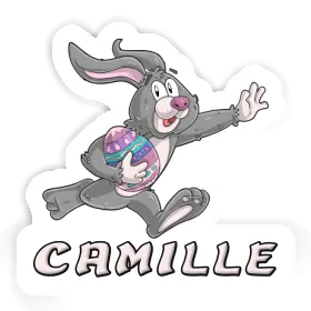 Camille Sticker Rugby rabbit Image