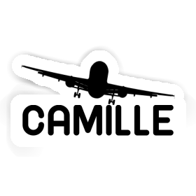 Camille Sticker Airplane Image