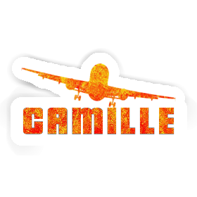 Camille Sticker Airplane Image