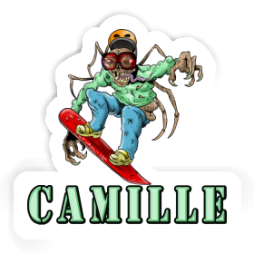 Snowboarder Sticker Camille Image