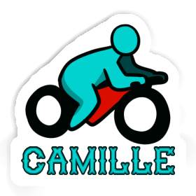 Motorbike Driver Sticker Camille Image