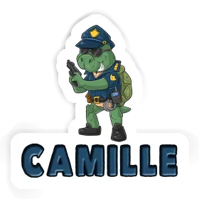 Camille Sticker Police Officer Image