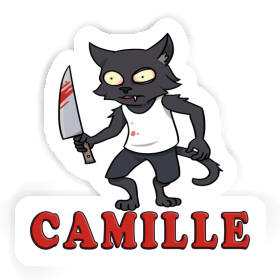 Sticker Camille Psycho Cat Image