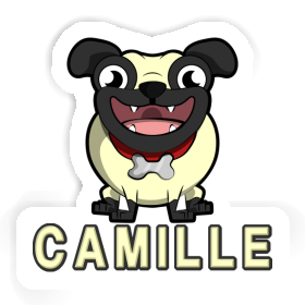 Camille Sticker Pug Image