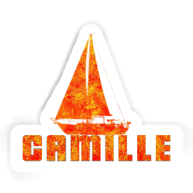 Sticker Camille Sailboat Image