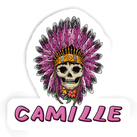 Camille Sticker Womens Skull Image