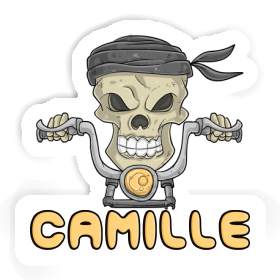 Motorbike Rider Sticker Camille Image