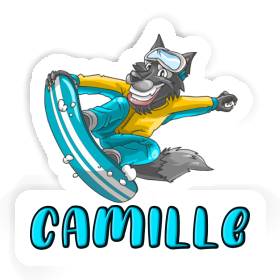 Sticker Camille Snowboarder Image