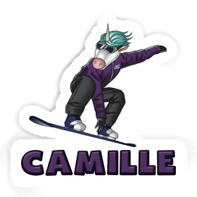 Sticker Snowboarder Camille Image