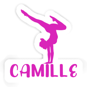 Camille Sticker Yoga Woman Image