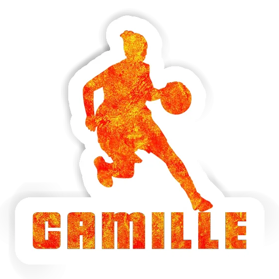 Basketball Player Sticker Camille Notebook Image