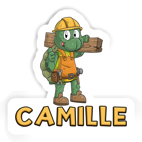 Camille Sticker Construction worker Laptop Image