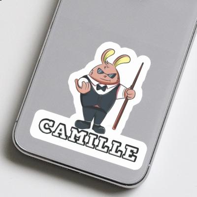 Sticker Billiard Player Camille Laptop Image