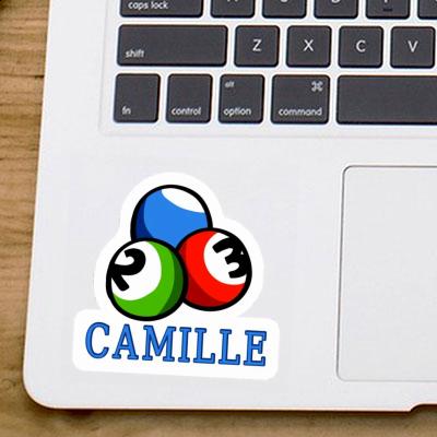 Camille Sticker Billiard Ball Laptop Image