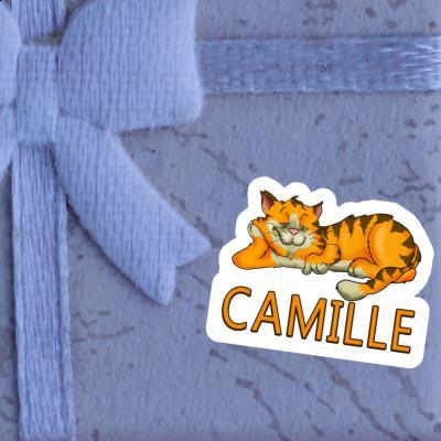 Sticker Chilling Cat Camille Notebook Image