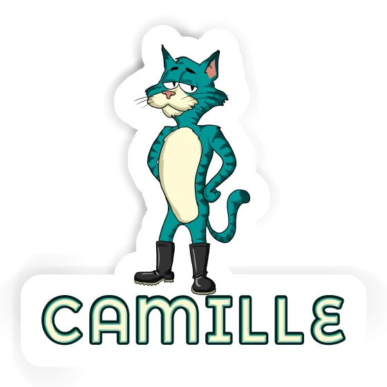 Chat Autocollant Camille Image