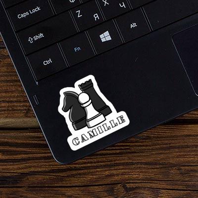 Schachfigur Sticker Camille Notebook Image