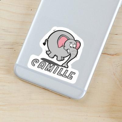 Sticker Camille Jumping Elephant Image