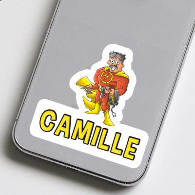 Sticker Electrician Camille Notebook Image