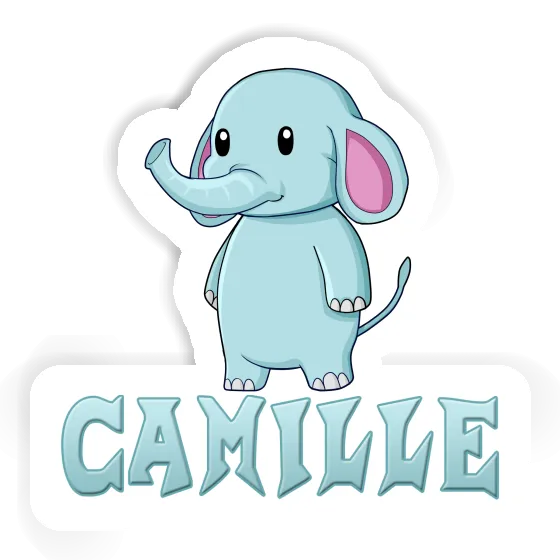 Camille Autocollant Éléphant Notebook Image