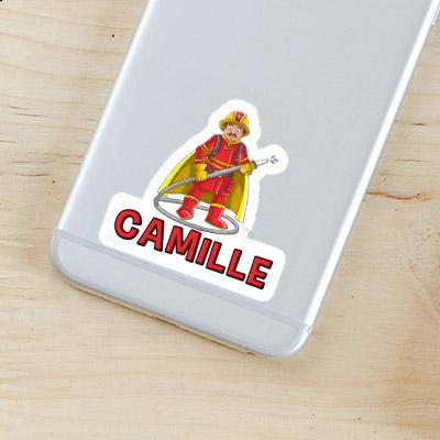 Camille Sticker Firefighter Image