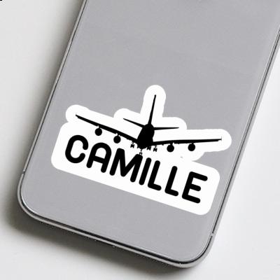 Camille Sticker Airplane Image