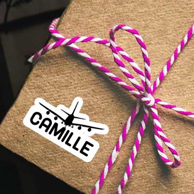 Camille Sticker Airplane Laptop Image