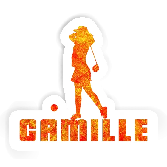 Sticker Golfer Camille Notebook Image