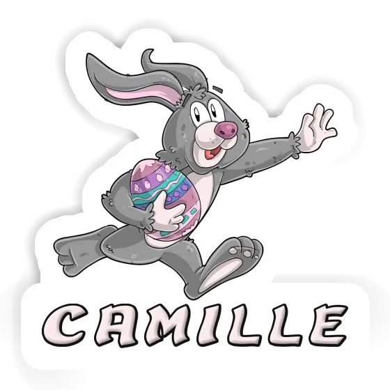 Camille Sticker Rugby rabbit Image