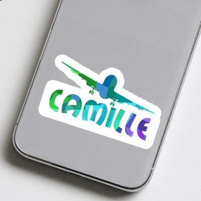 Airplane Sticker Camille Notebook Image