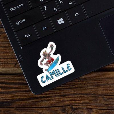 Camille Sticker Surfer Laptop Image