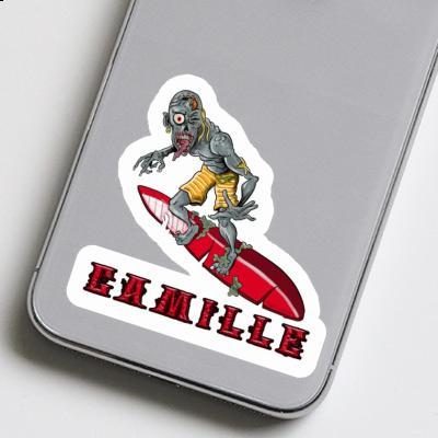 Surfer Sticker Camille Laptop Image