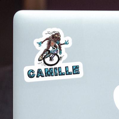 Mountainbiker Sticker Camille Laptop Image