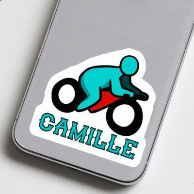 Motorbike Driver Sticker Camille Image